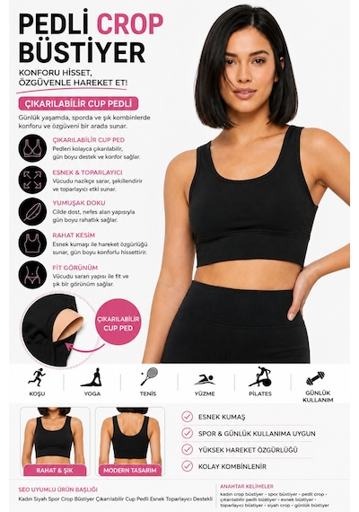 Mrm Pro Kadın 2 Li Pedli Spor Crop Büstiyer Seti Siyah Kırık Beyaz Geniş Askılı Esnek Çok Renkli Çok Renkli Mrm Pro Kadın 2 Li Pedli Spor Crop Büstiyer Seti Siyah Kırık Beyaz Geniş Askılı Esnek Çok Renkli Çok Renkli