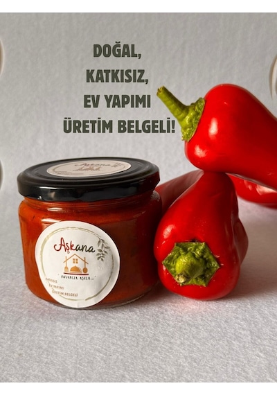 Lutenitsa- Doğal, Katkısız, Ev Yapımı Ve Üretim Belgeli Balkan Sosu, Kahvaltılık Sos-300 Grx1 Adet