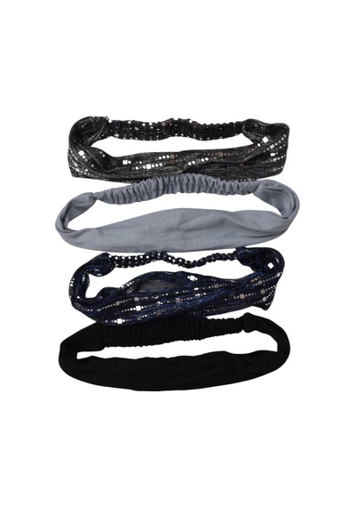 Lastikli Bandana 4 Lü Set Kahverengi