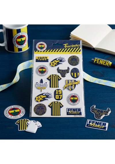 Bakgelal Fenerbahçe Fb Lisanslı Kabartmalı Sticker Seti 3d Sarı Lacivert Taraftar Çıkartmaları - 9071576895247 Lacivert - Sarı