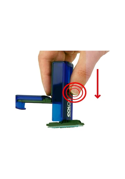 Colop Cep20 Kaşe Mavi Kasa Siyah Keçe - 14 x 38 MM
