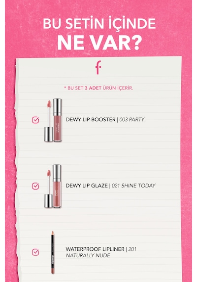 Flormar Gloss & Define Makyaj Seti