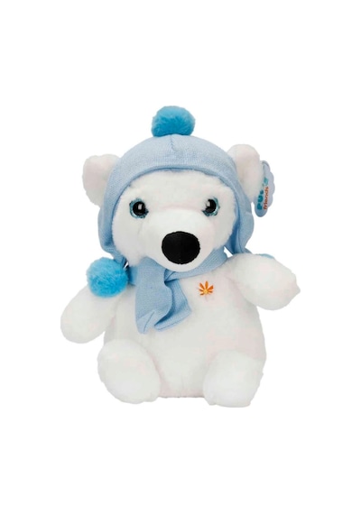 Trust Store Şapkalı Ve Atkılı Peluş Kutup Ayısı 30 Cm Yumuşacık Dolgulu Sevimli Oyuncak Beyaz