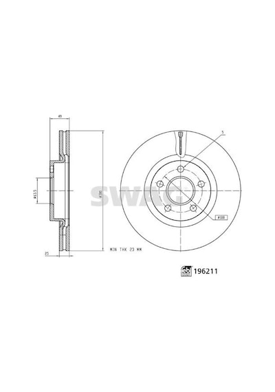2 Adet- Swag Fren Diski Ön Connect 18 Dış Çap: 300 Mm 33112056 Kv6c1125dc 2279488 Kv6c1125cb