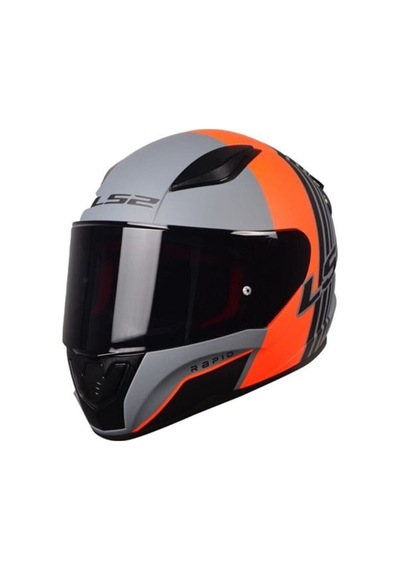 Ls2 Rapid Multıply Siyah+Beyaz Cam Kapalı Motosiklet Kaskı
