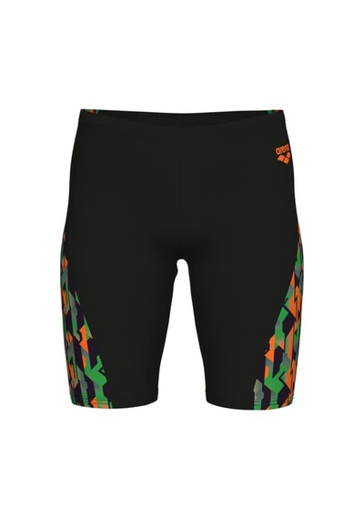 Arena Print Swim Jammer Erkek Çocuk Jammer Mayo Siyah