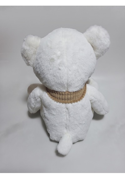 Peluş 45 Cm Atkılı Ayıcık Krem