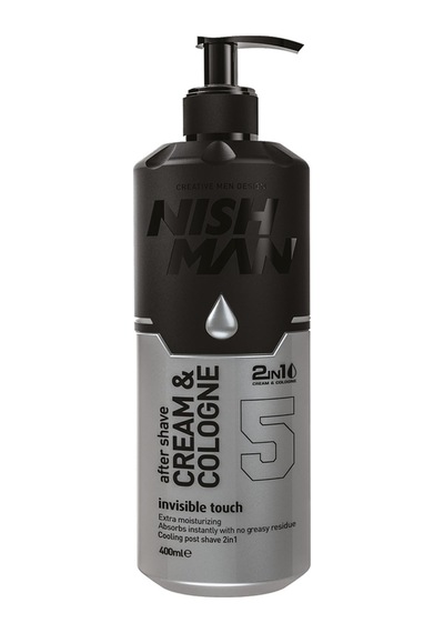 Nishman İnvisible Touch 5 Tıraş Sonrası Cilt Bakım Krem & Kolonya 400 ML