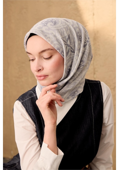 Silk Home Soft Eşarp 73099-04 Gümüş, Gri, Füme