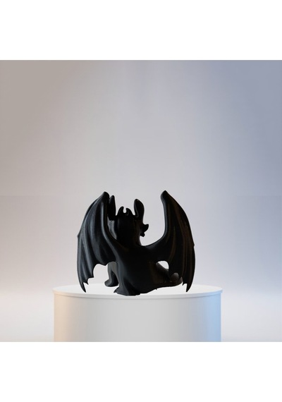 Ejderhanı Nasıl Eğitirsin Gecenin Öfkesi Siyah Ejderha 11 Cm Toothless-pembe Göz
