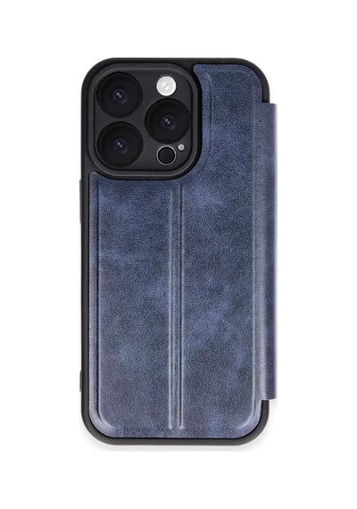 Apple  Uyumlu - iPhone 16 Pro Max Kılıf Flip Cover - Lacivert Diğer