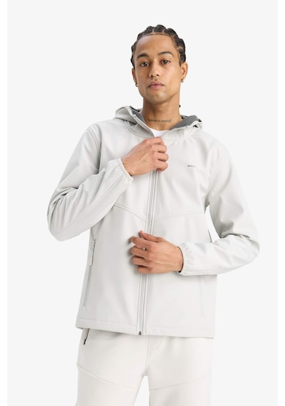Defacto Rüzgar Geçirmez Su İtici Softshell Yağmurluk A2122AX24AU Gri