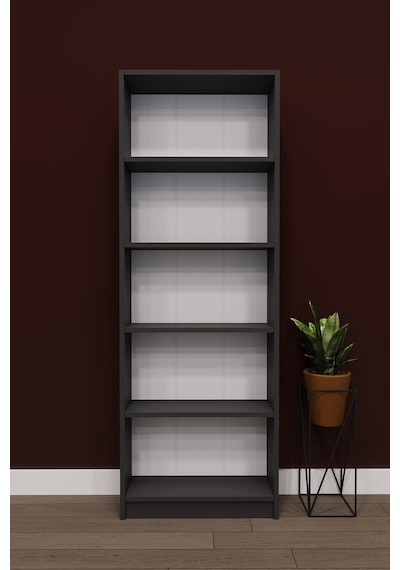 Asra Trend 5 Raflı Kitaplık K002 %100 MDF Modern Ofis Çalışma Odası Dosya Rafı Antrasit Gri Asra Trend 5 Raflı Kitaplık K002 %100 MDF Modern Ofis Çalışma Odası Dosya Rafı Antrasit Gri