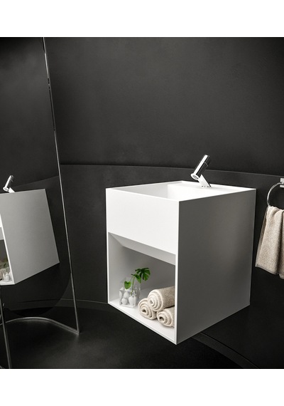 Akrilik-Corian Solid Banyo Dolabı (479179563) Beyaz Akrilik-Corian Solid Banyo Dolabı (479179563) Beyaz