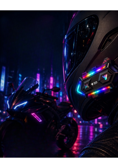Bt5.3 Motosiklet Kask İletişim Sistemi Çift Telefon Destekli - Lisinya