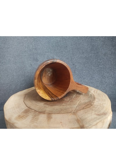 Ceviz Ağacı Kuksa Bardak K1704 Çok Renkli