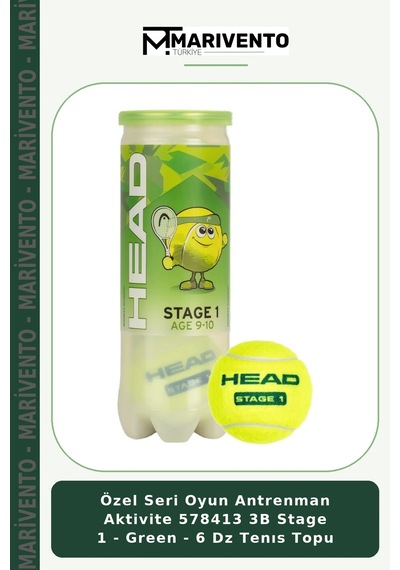 Özel Seri Oyun Antrenman Aktivite 578413 3b Stage 1 - Green - 6 Dz Tenıs Topu