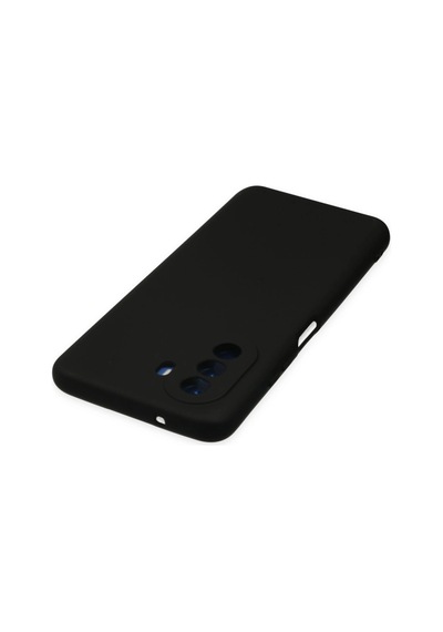 Huawei Nova Y70 Kılıf Nano İçi Kadife Silikon - Siyah -
