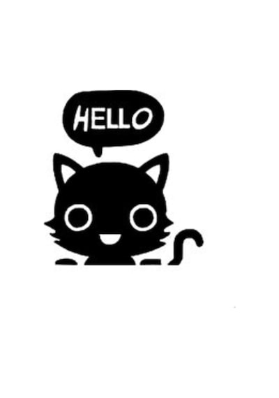 Kedi Duvar Dekor Sticker 40 X 40 Cm