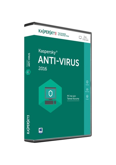 Kaspersky Antivirüs DVD TR 2 Kullanıcı 1 Yıl