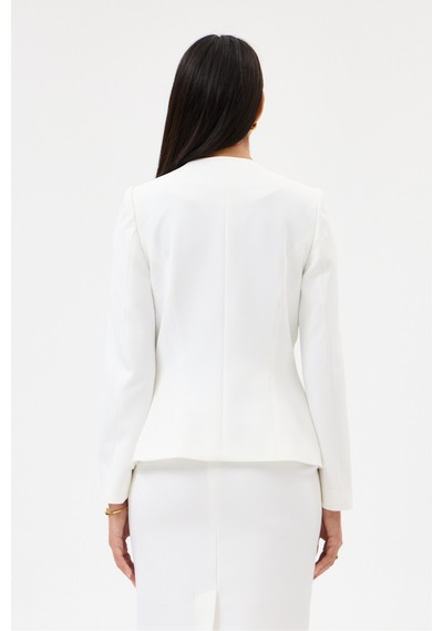 Velnara Moda Kırık Beyaz Klasik Kadın Takım Elbise-sıfır Yaka Ceket & Kısa Kalem Etek Kırık Beyaz - 927030108 Kırık Beyaz Velnara Moda Kırık Beyaz Klasik Kadın Takım Elbise-sıfır Yaka Ceket & Kısa Kalem Etek Kırık Beyaz - 927030108 Kırık Beyaz