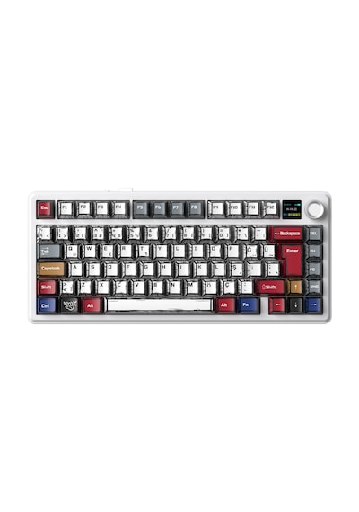 Aula F75 Max Mekanik Gaming Oyuncu Klavyesi Tkl Rgb Graywood V4 Switch Kablosuz Makrolu Hot Swap Türkçe Q Comic 14413384