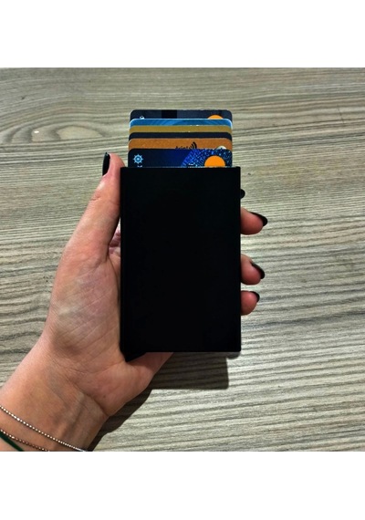 Kişiye Özel Alüminyum Mekanizma - Rfid Block Teknolojisi İle Siyah
