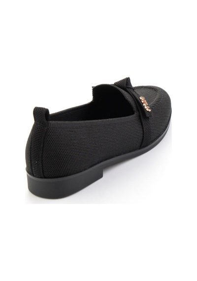 Bambi Siyah Kadın Loafer Ayakkabı K01327025182 Siyah