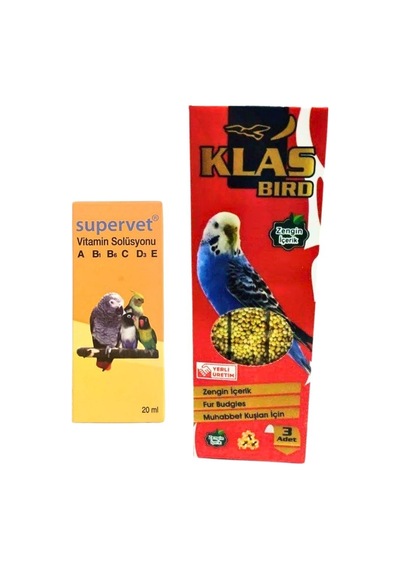 Muhabbet Kuşu Yem Vitamin Seti