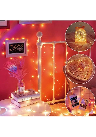 Lumenn Peri Perde Kumandalı 8 Modlu 200 Ledli Işık Çok Renkli