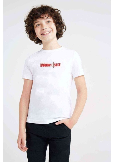 Tshirthane Rainbow 6 Siege Baskılı Unisex Çocuk Beyaz Tshirt (528397920)