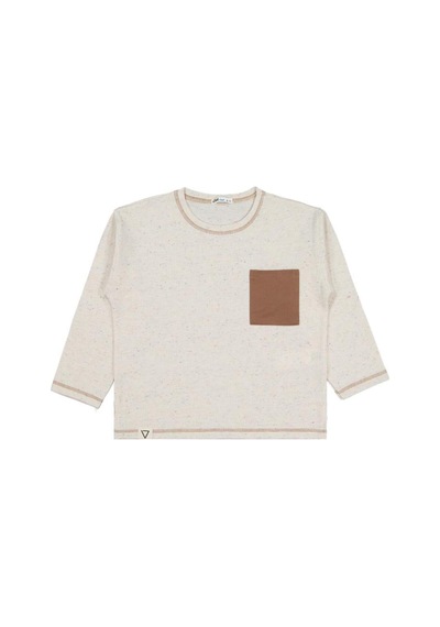 Civil Boys Cepli Overlok Dikişli 2-5 Yaş Sweatshirt Bej