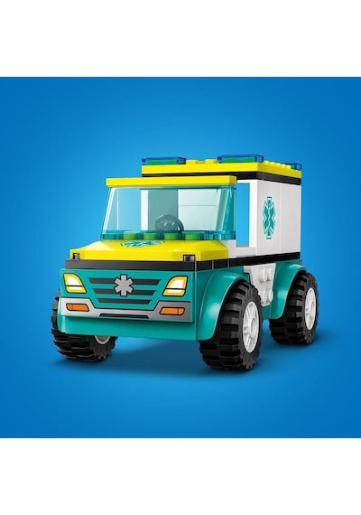 LEGO® City Acil Ambulansı ve Snowboardcu 60403 4+ Yaratıcı Oyuncak Yapım Seti - 79 Parça
