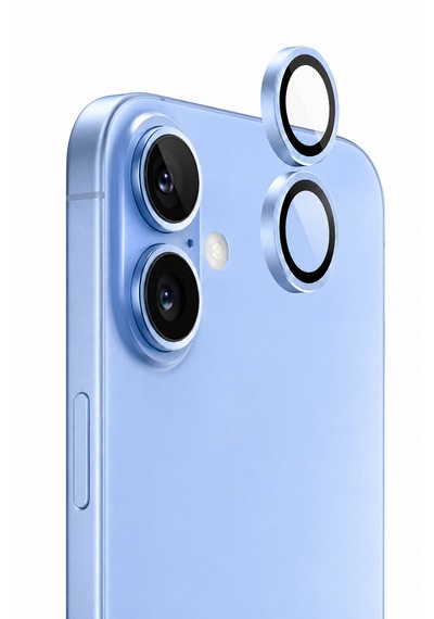 Apple iPhone 17 Uyumlu Kamera Lens Koruyucu Sis Mavisi