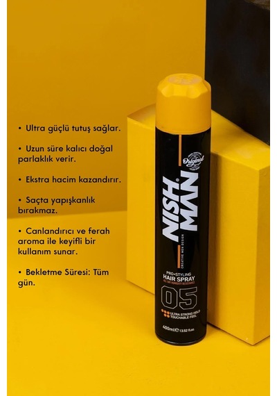 05 Saç Şekillendirici Sprey - Ultra Tutuş - 400 Ml