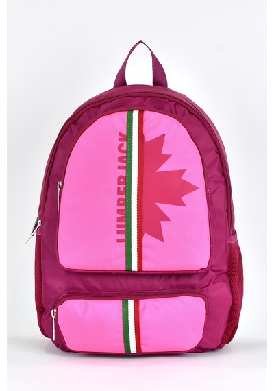 Lumberjack Çok Gözlü Unisex 2'li Okul Çantası Seti Okul Çantası Ve Kalemlik Pembe Lmcan24012