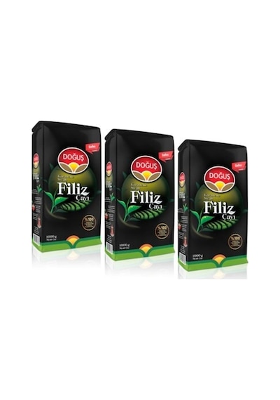 Doğuş Karadeniz Siyah Filiz Çayı 3 x 1 KG