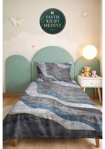 Geometrik Mavi Gri Genç Odası Tek Kişilik Pike Takımı - Modern Mermer Çizgili 160x220cm Yatak Örtüsü Masalsı Ot Solgunluğu Geometrik Mavi Gri Genç Odası Tek Kişilik Pike Takımı - Modern Mermer Çizgili 160x220cm Yatak Örtüsü Masalsı Ot Solgunluğu