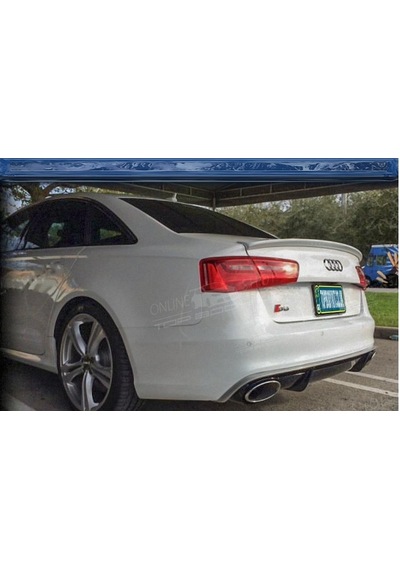 Audi A6 C7 Kasa Uyumlu Yedek Parça Anatomik Spoiler Boyasız