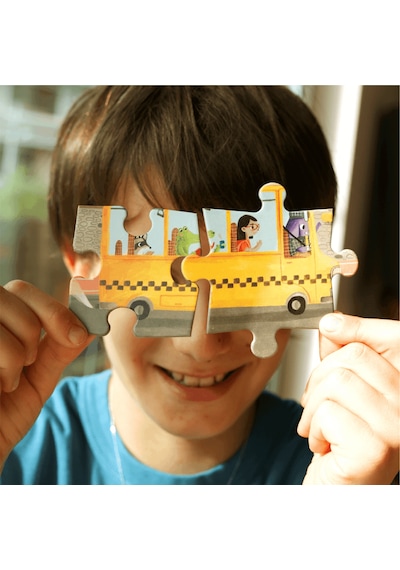 Moritoys Exploring My City - 2in1 Puzzle Ve Bil Bakalım Kim Oyunu