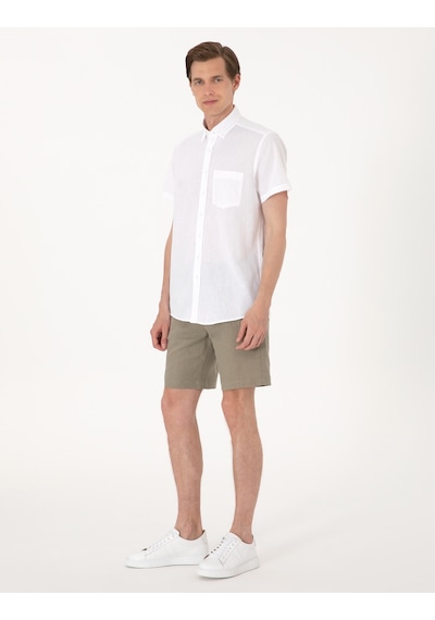Pierre Cardin Erkek Haki Şort / Bermuda 50301780-vr027 Haki