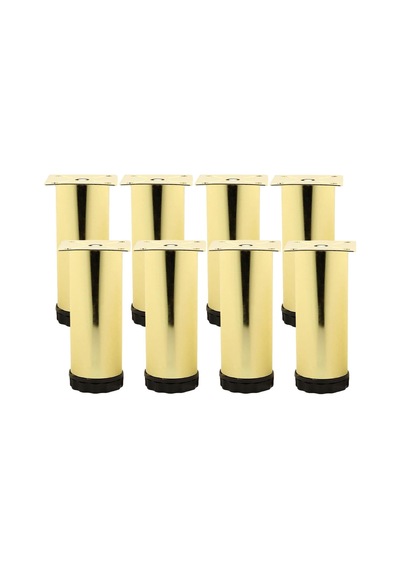 Lexroo Ayarlanabilir Mobilya Kanepe Baza Koltuk Metal Destek Yükseltici Ayağı 15 Cm Gold Ayakları 8