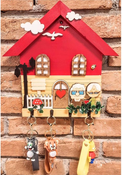 Kırmızı İsme Özel Anahtarlık 27 X 27