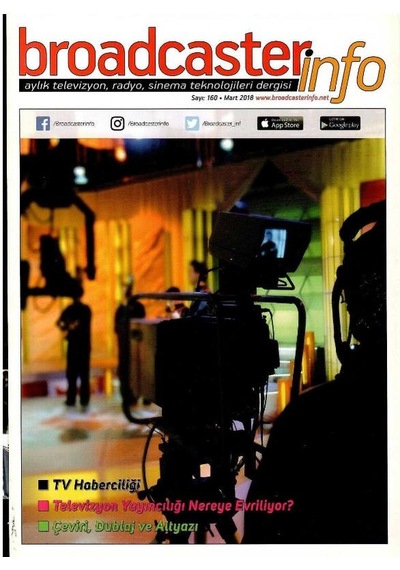 Broadcasterinfo:aylık Televizyon,radyo,sinema Teknolojileri Dergisi -çeviri,dublaj Ve Altyazı Sayı:160-mart 2018 Retro Koleksiyon Eski Baskı