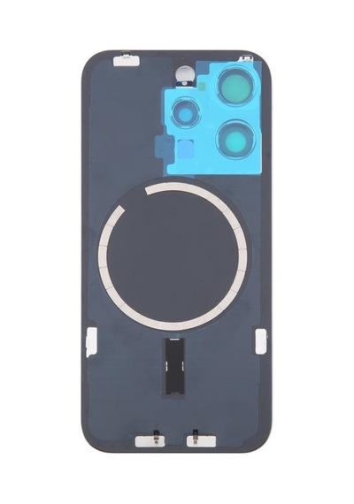 Teknonet Apple İphone 16 Pro Uyumlu Kamera Camlı Batarya Kapağı + Magsafe Flex - Beyaz