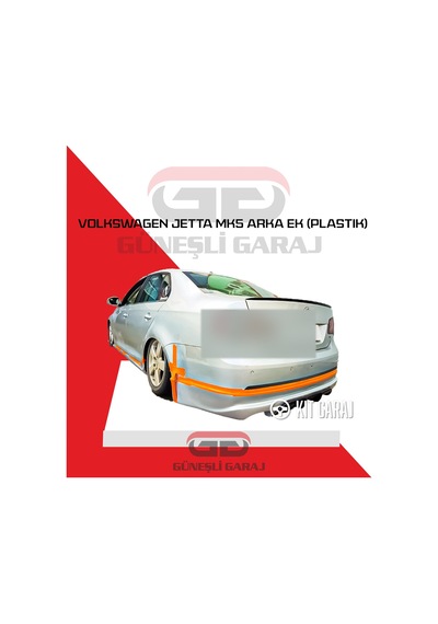 Volkswagen Jetta Mk5 2005-2010 Arka Ek Plastik Boyasız