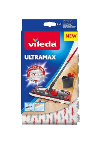 Vileda Ultramax Turbo 2in1 Dikdörtgen Başlık Mikrofiber Yedek Paspas