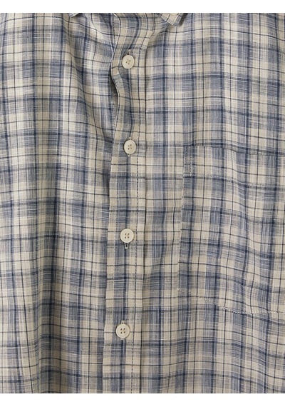 Lcwaıkıkı Classic Bej Regular Fit Ekose Poplin Erkek Gömlek