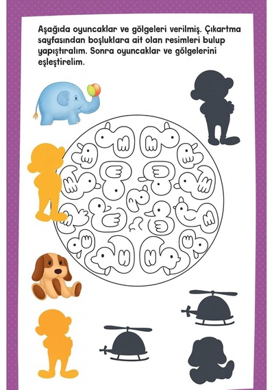 Sticker Kitabım Oyun Parkı 60 Renkli Çıkartmalı Eğitici Aktivite Kitabı Çocuklar İçin Eğlenceli