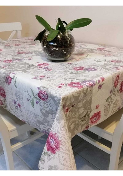 Elyaflı Pvc Muşamba - Desenli Silinebilir Masa Örtüsü 01fnt11912 Renkli